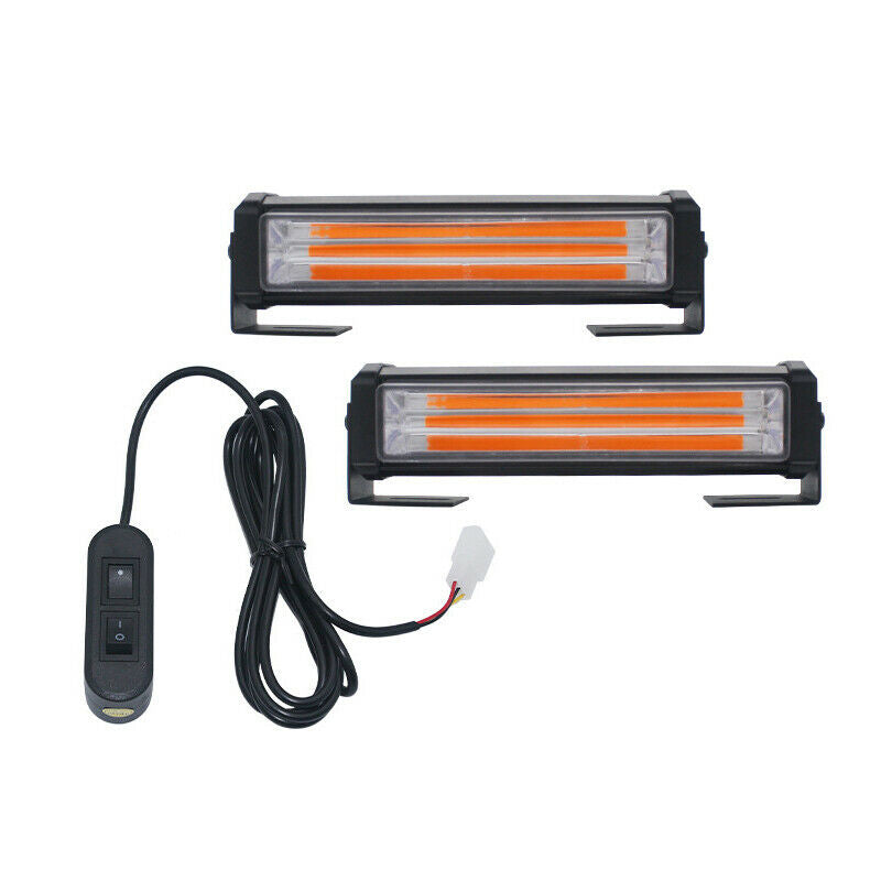 12-24V Car Grill Light SUV Working Lamp Daylight Truck Amber Lighting Aluminum