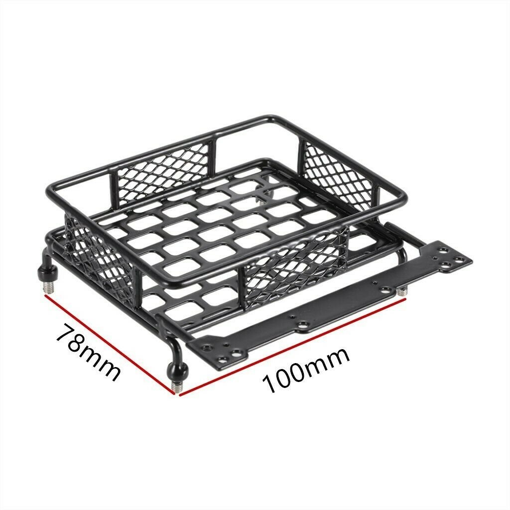 RC 1:10 Roof Rack Luggage &Led Light Bar for Truck Crawler HPI CC01 AXIAL SCX10.