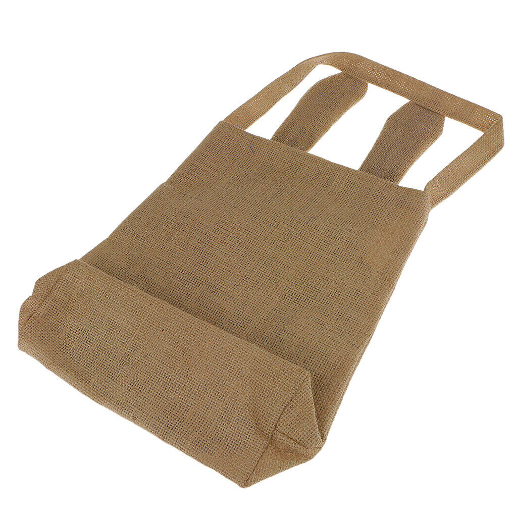 Easter Bunny Bag Basket Tote Handbag Dual Layer Bunny Ears Jute Cloth Navy