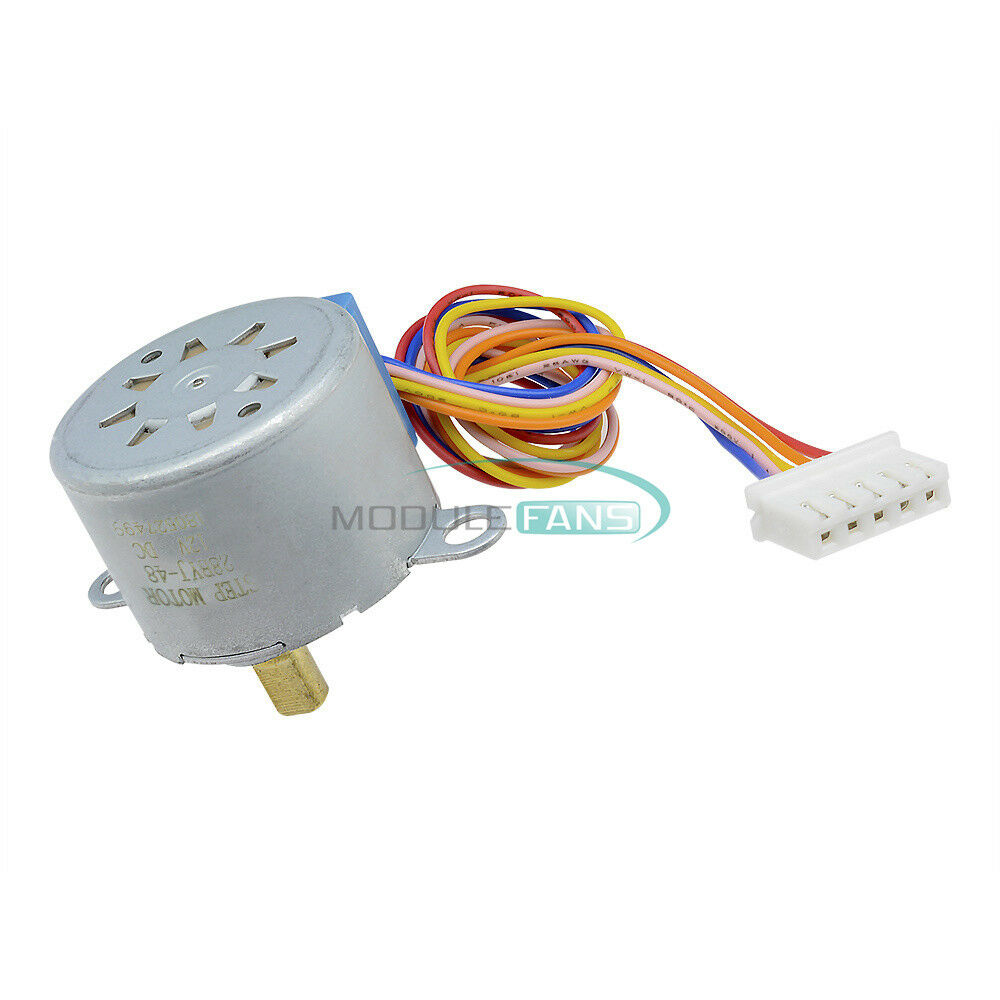 5PCS 28BYJ-48 Valve Gear Stepper Motor DC12V 4 Phase Step Motor For Arduino