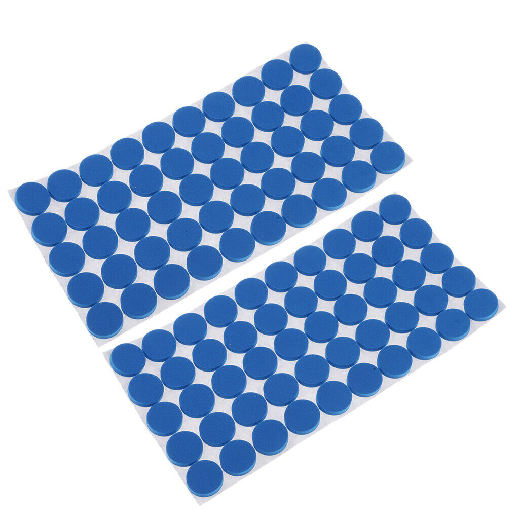 100 Pieces Furniture Pads Self-Adhesive Non-slip Floor Wall Protectors Blue