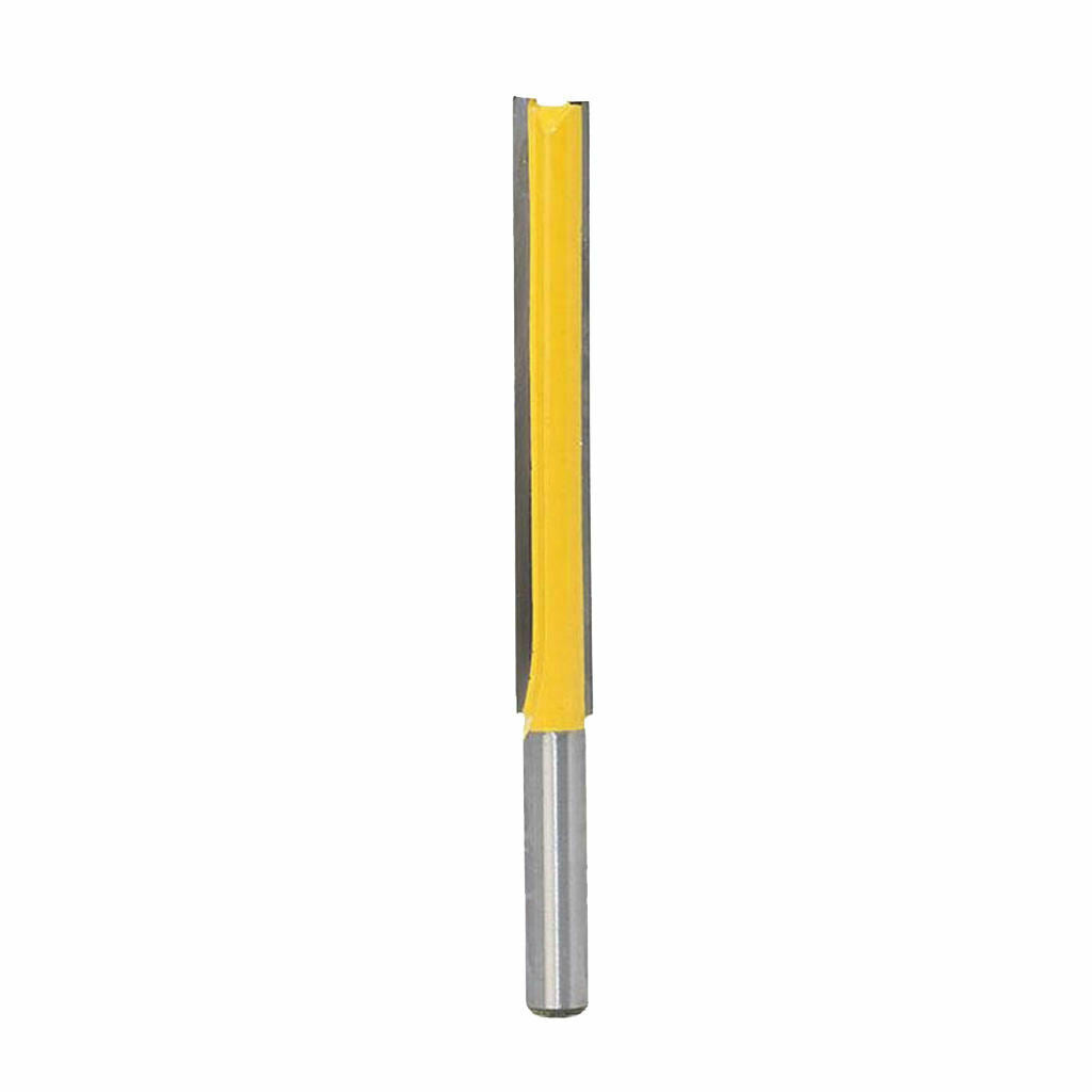 2pcs 3/8 Diameter 2 & 3inch Height Straight Router Bit Blade Extra Long Cutter