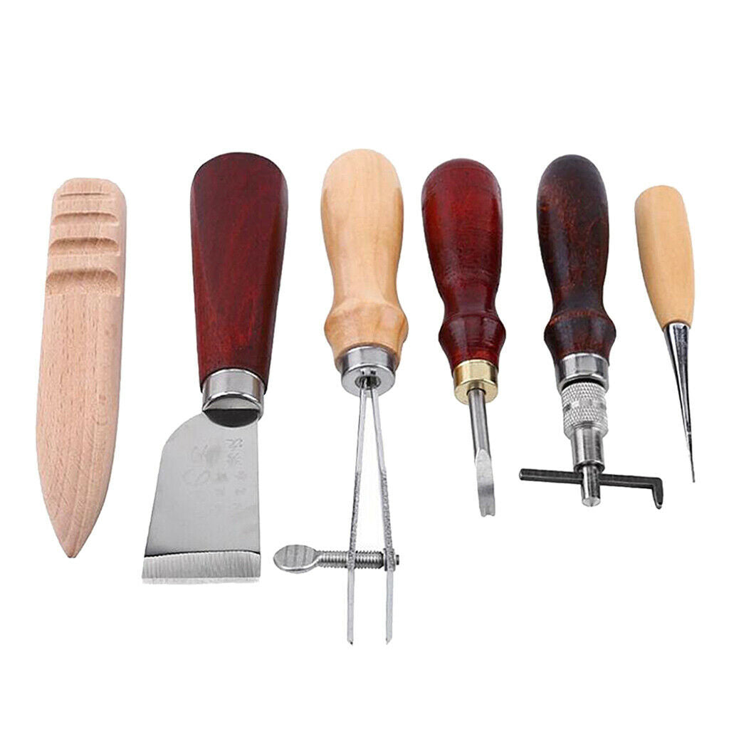 6x Leather Making Craft Tool DIY Punching Cutting Carving Leathercraft