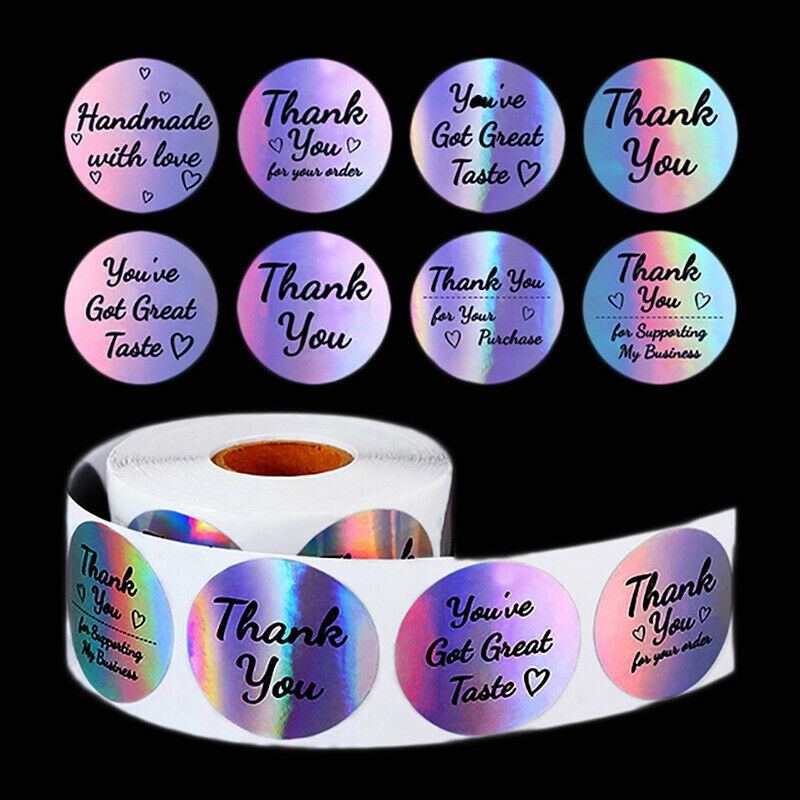 500*Thank You for My Small Business Stickers Paper Thank You Label StickerB FT