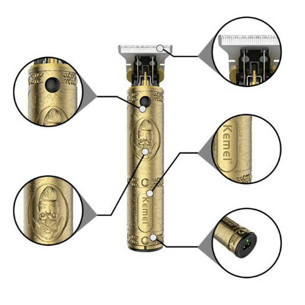 Pro Li Electric Hair Trimmer USB Close Cutting Hair Clippers Kit