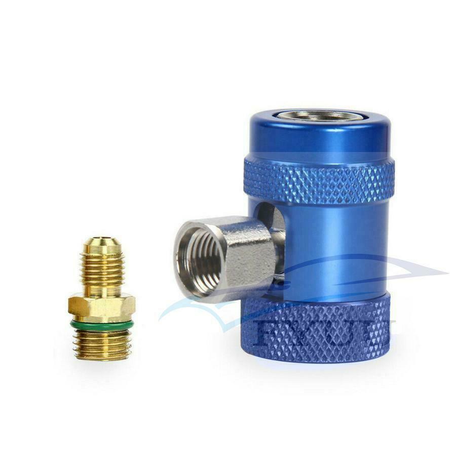 2X Car Replace A/C Air Conditioner Quick Coupler Connector Adapter for R1234YF