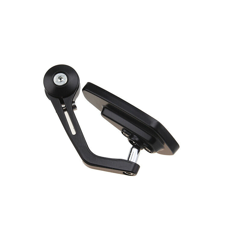 Pair 7/8" Blue Wave Black Rod Rearview Mirror Motorcycle Fit Off-Road ATV Bike