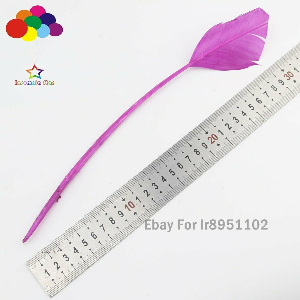 Fuchsia 100pcs 28-35cm turkey wing feathers 11-14inch Plume Carnival decoration