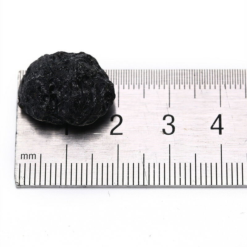 Tektite Meteorite Raw Specimen Mineral Rock Iron Stone Rough Black Space FADD