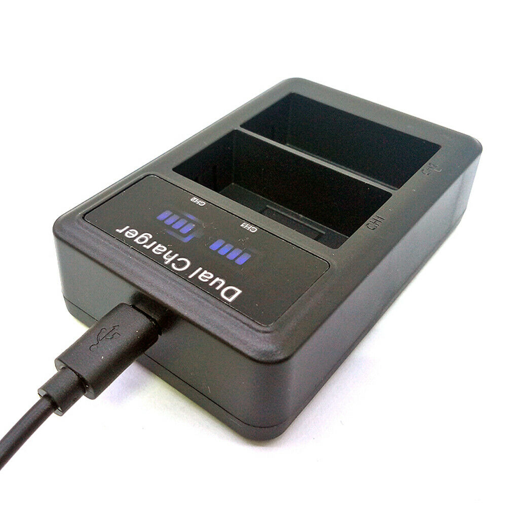 Dual Slots LCD Display Battery Charger with USB Port for Sony NP-FZ100