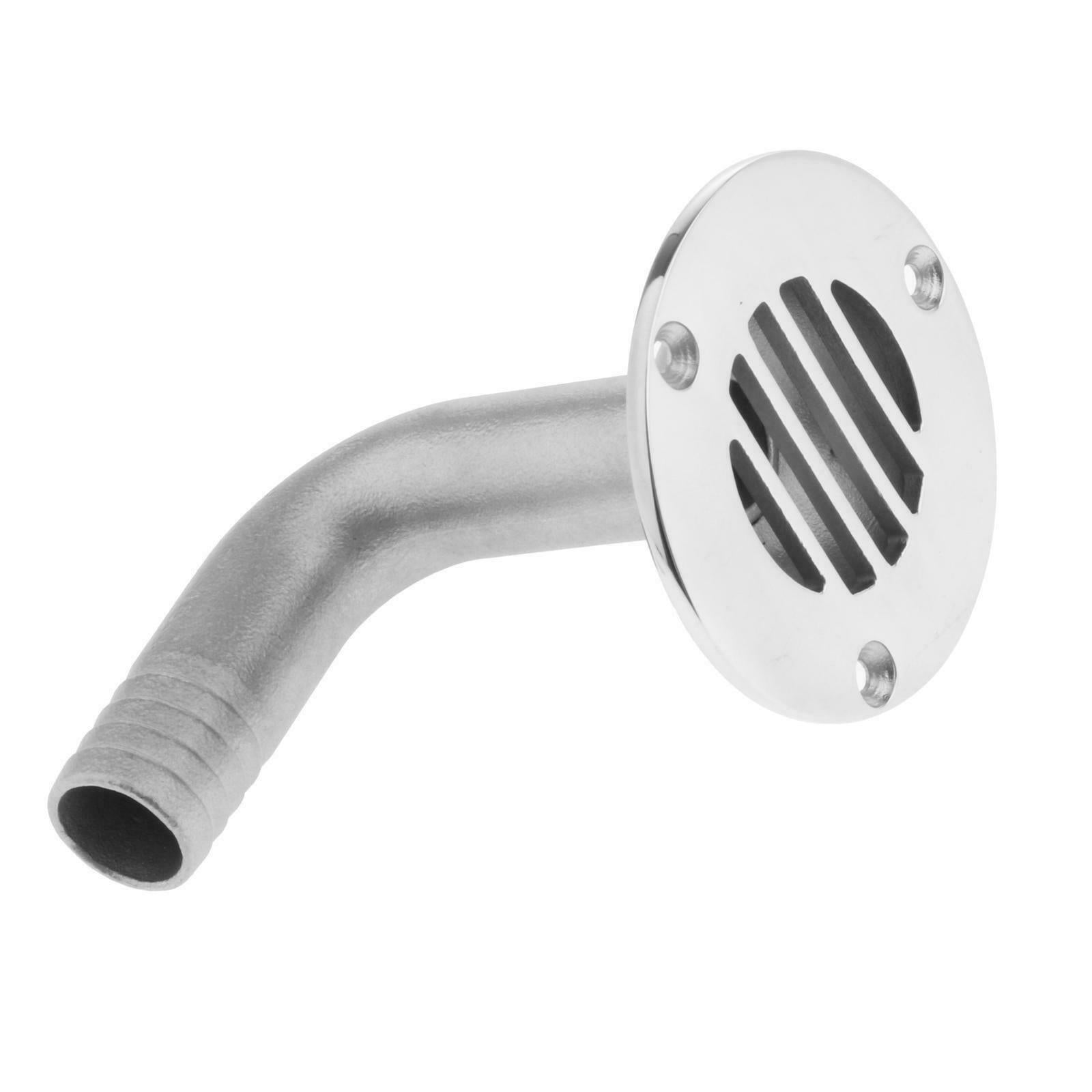 Stainless Steel Deck Floor Drain Scupper 90 Degree Boat Yacht Camper 3/4inch