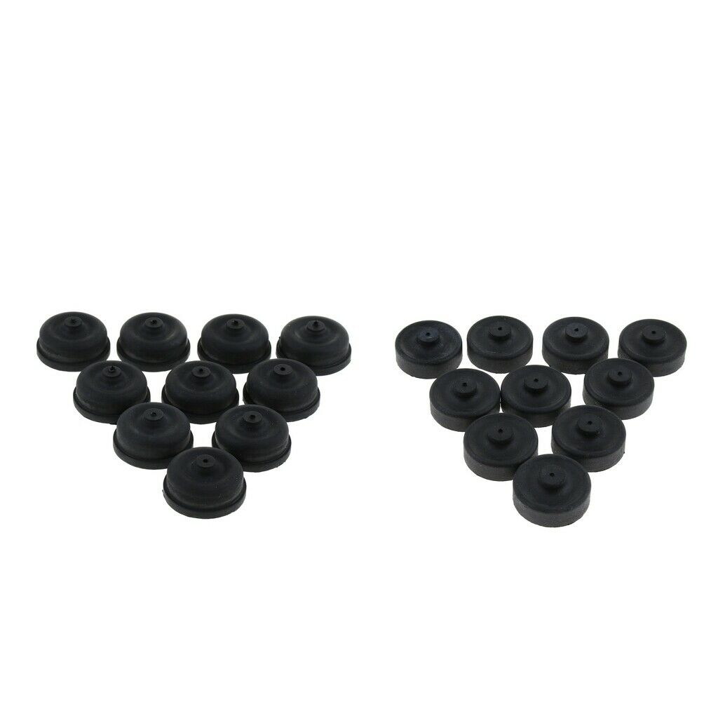 20 PCSFish Pond Air Pump Accessories O2 Pump Replace DIY Diaphragm Parts, Black,