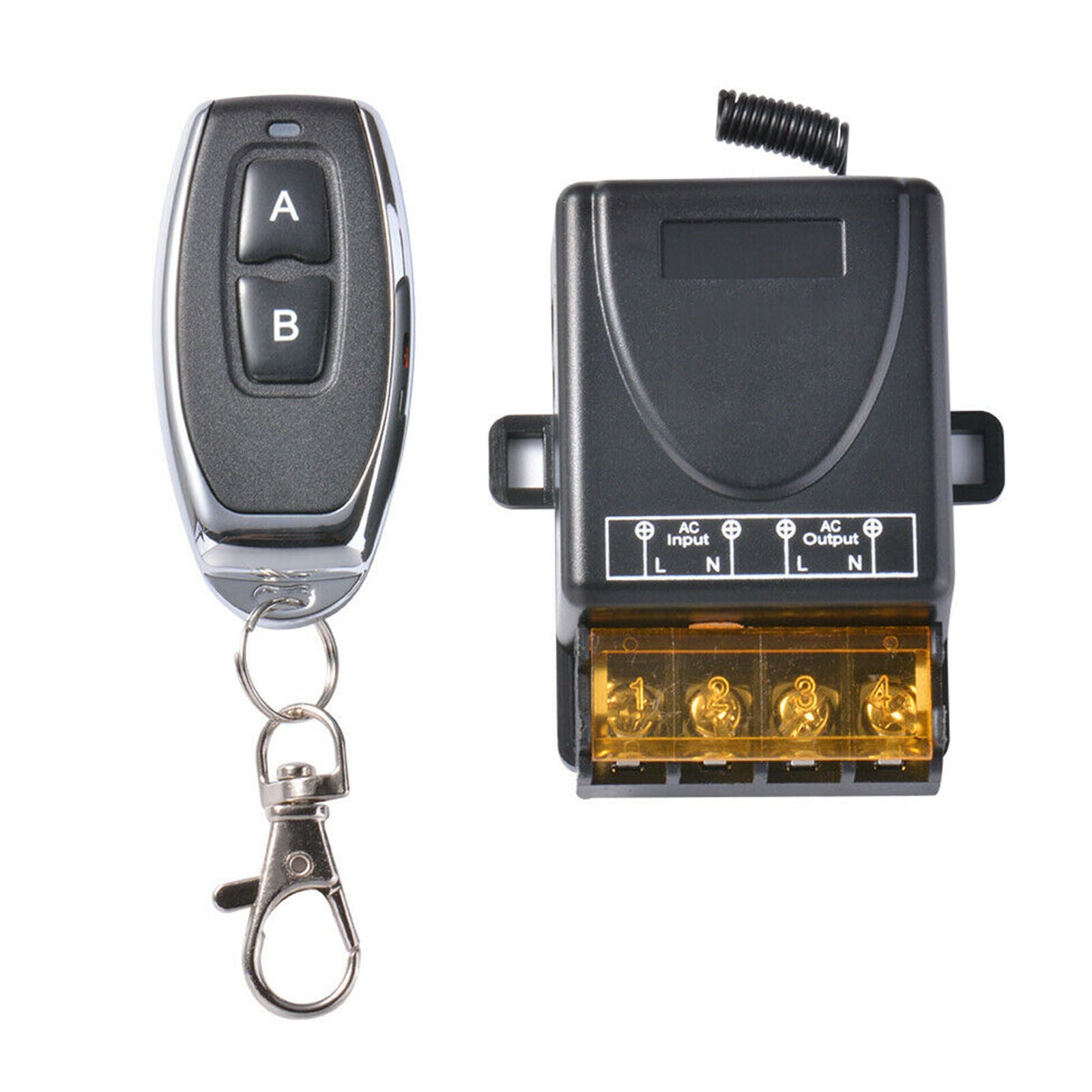 AC 110V-240V 30A RF Relay Wireless Remote Control Switch + 433MHz Remote