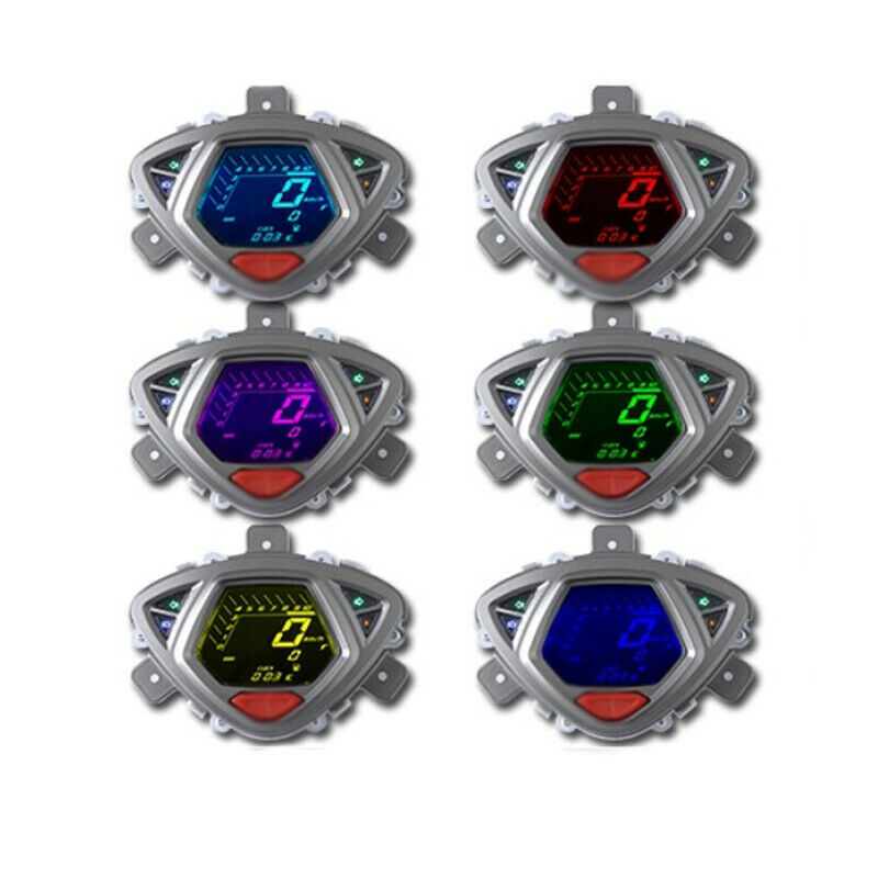 DC12V Motorcycle LCD Digital Odometer Speedometer Tachometer Gauge Meter Gauge