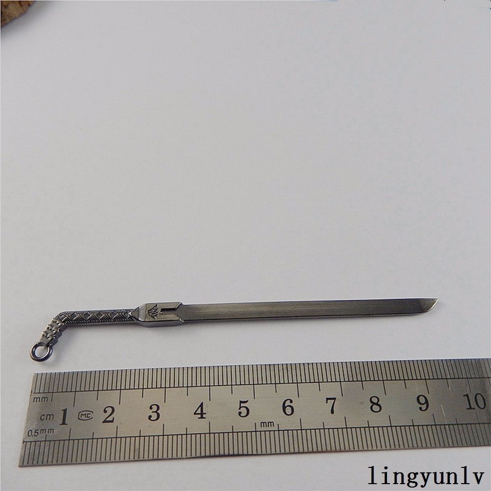 50744 Gun Black Alloy Warrior Swords Shape Pendant Charms Jewelry Craft 5pcs