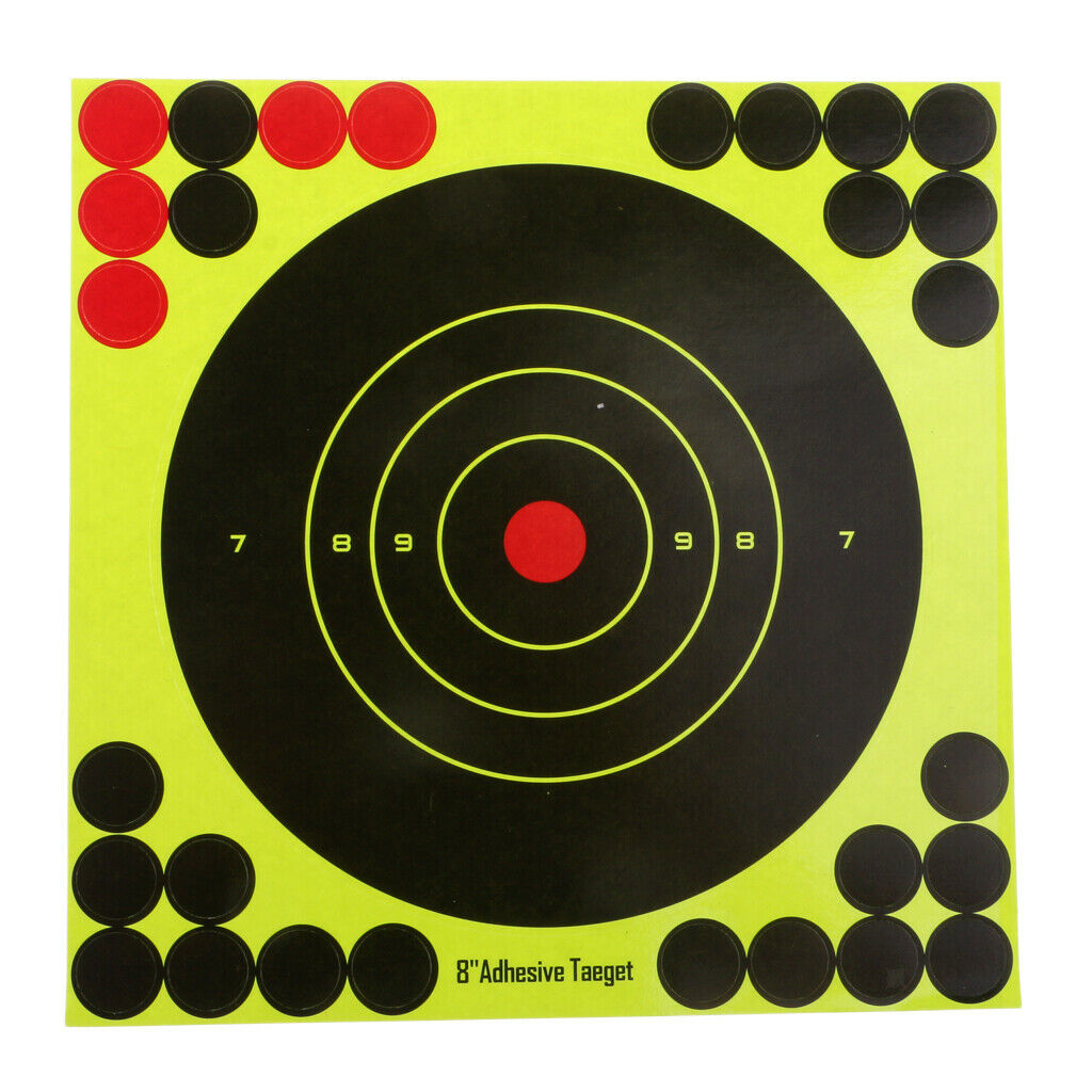 10pcs/set   Shooting Target Self Adhesive Target 20x20cm/8''x8''