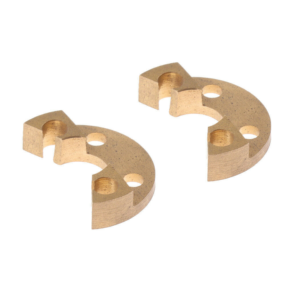 Golden French Horn Stop Plates for French Horn Repair Replacement Accessory, 2