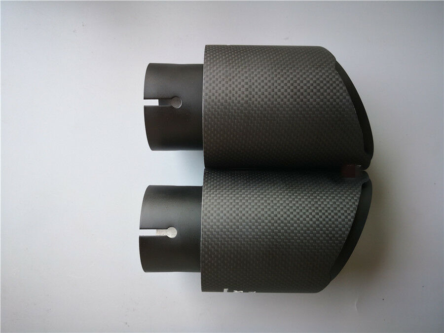 100% Real Carbon Fiber Mattle Exhaust Tips Muffler Car Exhaust Muffler Pipe