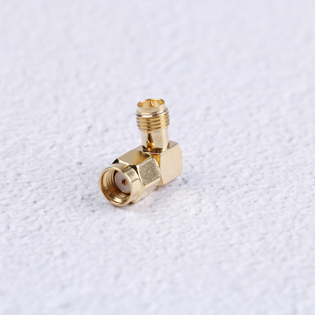 rp sma male jack to rp sma female jack screw thread brass connector 90degr.l8