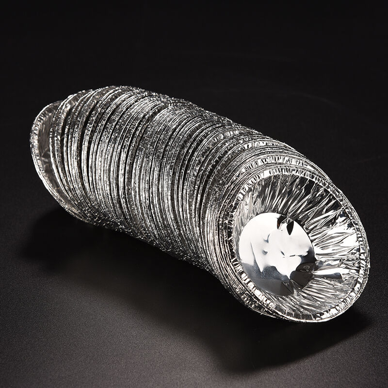 50Pcs Disposable Aluminum Foil Cup Muffin Cupcake Round Bake Tins Molds Ca.l8