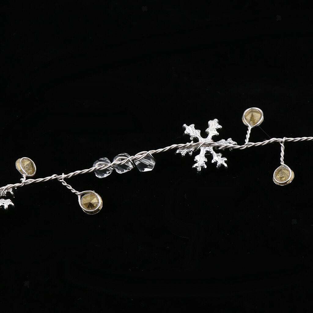 Wedding Bridal Floral Crystal Beads Headband Halo Prom Headpiece  Type 1
