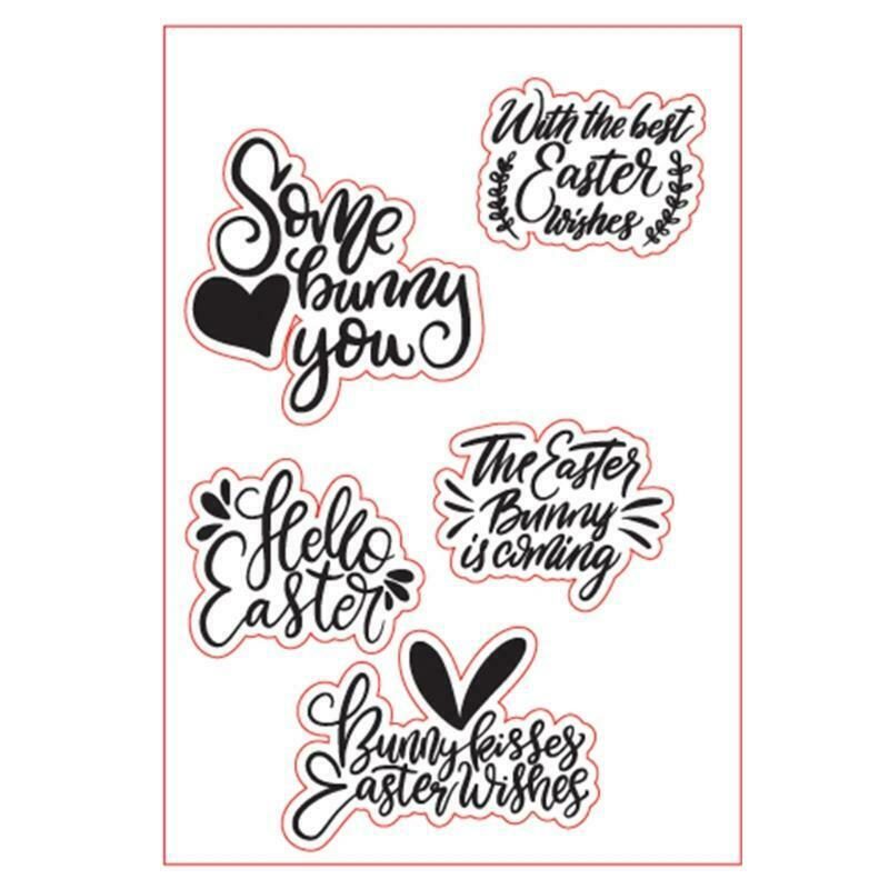Best Easter Wishes Silicone Clear Seal Stamp DIY Scrapbooking Embossing Photo