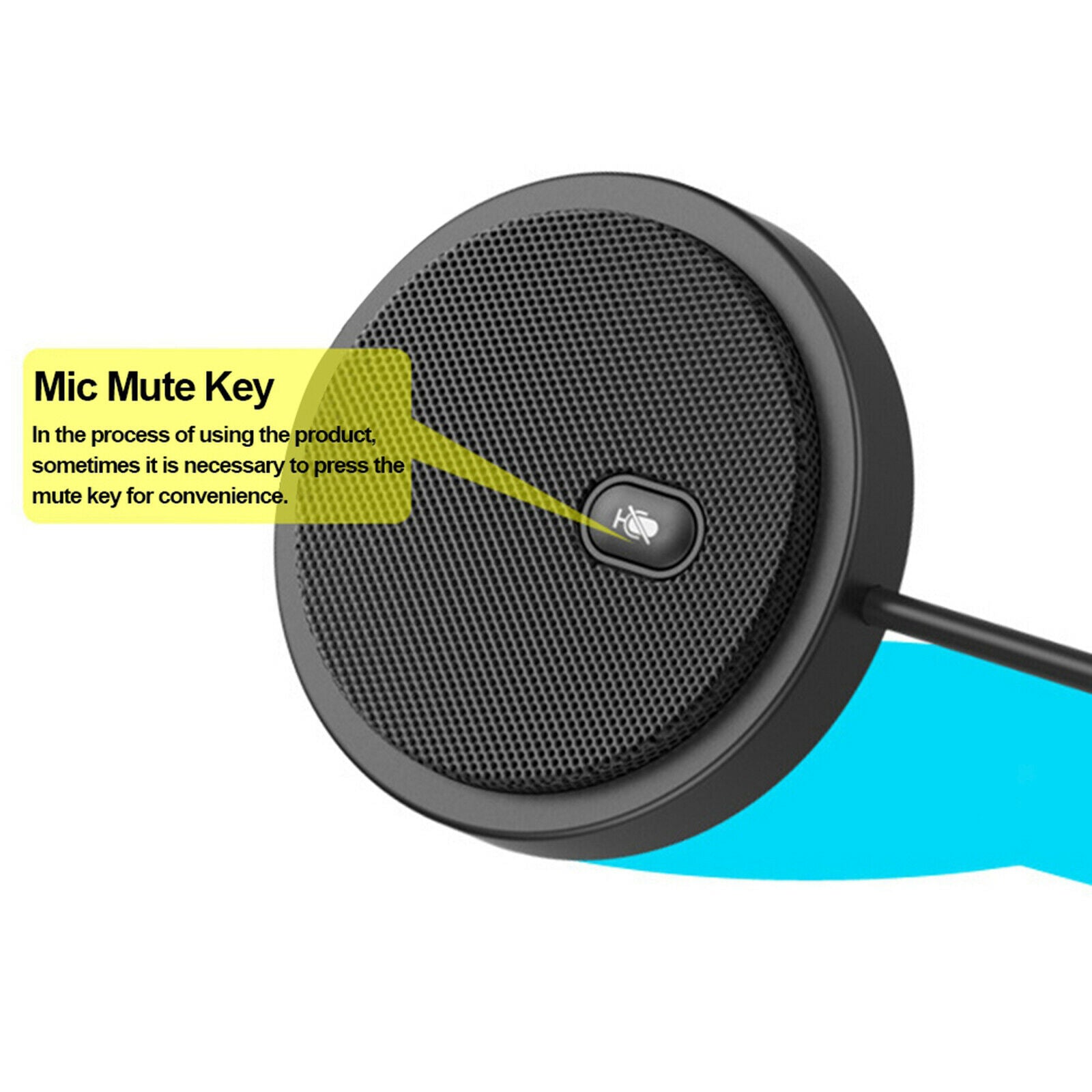 USB Desktop Omnidirectional Microphone Meeting for Skype Office Computer