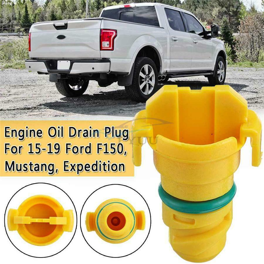 2x Yellow Plastic Engine Oil Drain Plugs For Ford F150 F-150 Mustang Expedition