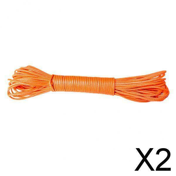 2X 485lb / 220kg UHMWPE Throw Line for Tree Climbing Arborist 49ft / 15m Orange