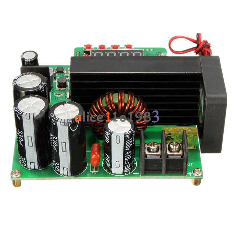 DC-DC BST900W CNC Boost Converter 8-60V Step-up 10-120V Solar Charging CVCC New