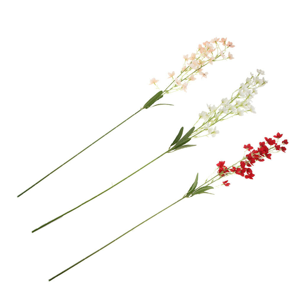 Silk Orchid Flower Wedding Party Bouquet DIY Crafts Home Decor Champagne