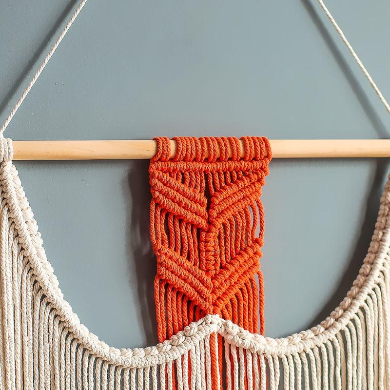 1PC Macrame Wall Hanging Tapestry Handmade Cotton Woven Tassel Boho Decoration
