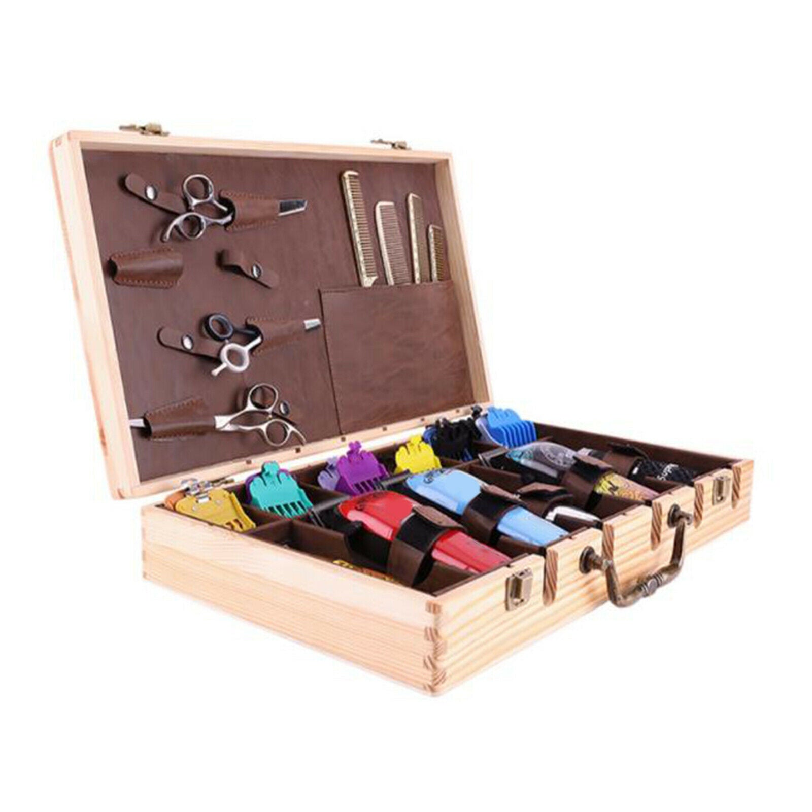 Professional Barber Carrying Case Box Hair Styling Accessories Organizer