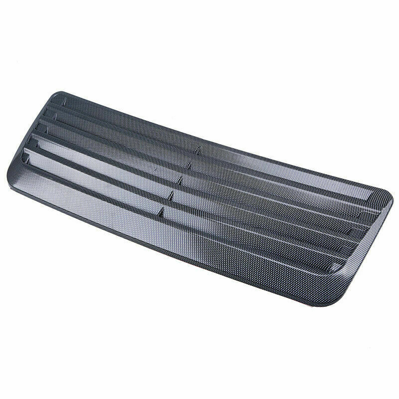 Air Vent Flow Intake Grill Front Hood Scoop Vent Bonnet Cover Carbon Fiber Style
