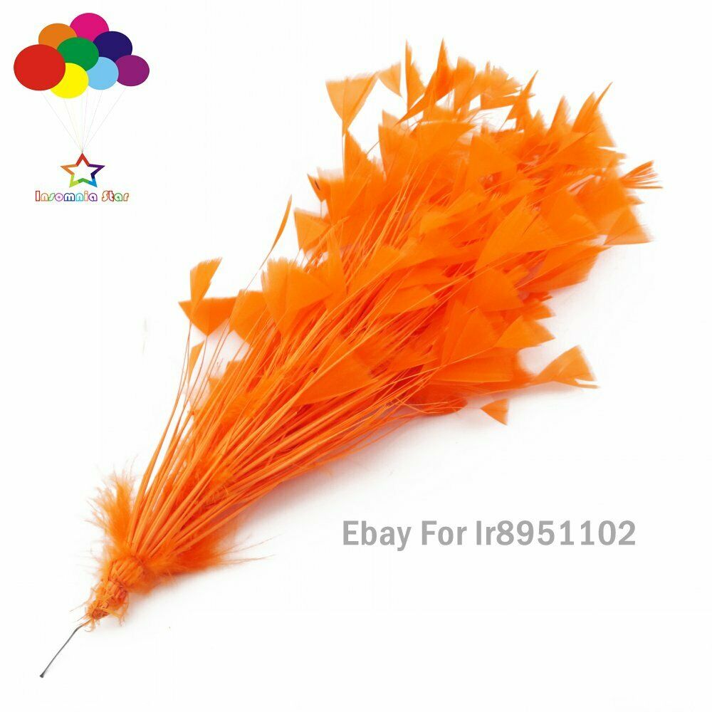 Orange 1Pcs 30CM Turkey Feathers for DIY Jewelry Wedding Party Decoration Crafts