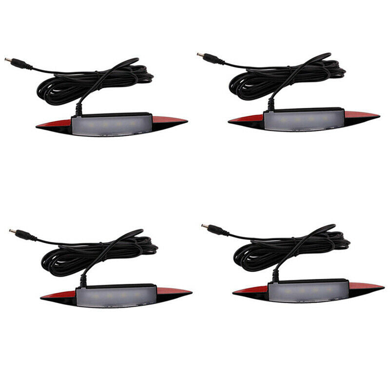 4X Blue LED Car Fender Wheel Eyebrow Lights Atmosphere Lamp 3 Modes Flash Strobe
