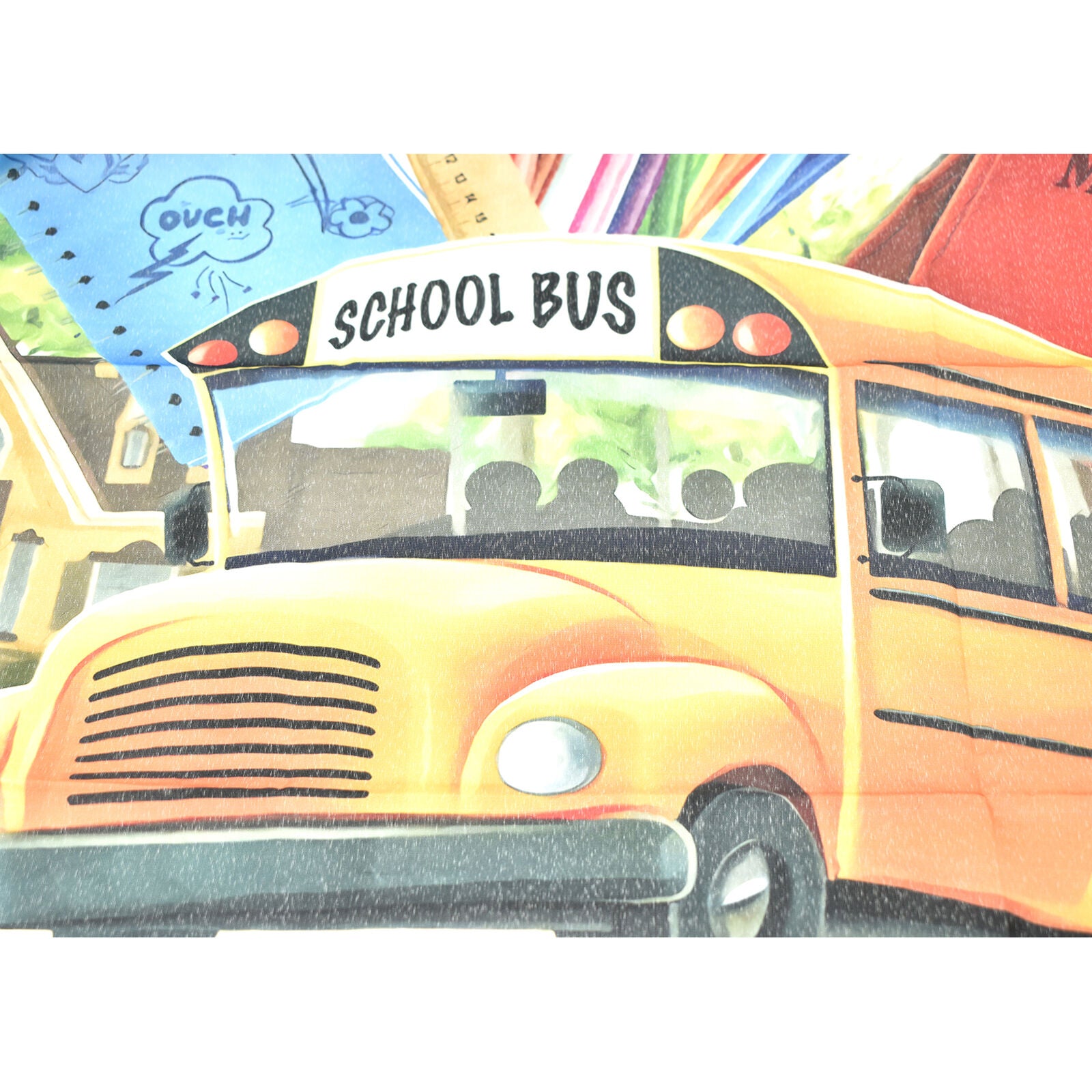 #149A SCHOOL DAYS BACK TO SCHOOL BUS LARGE HOUSE FLAG 28X40 BANNER