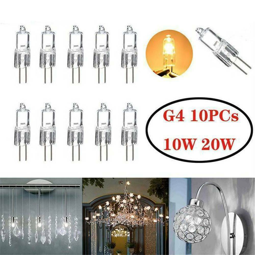 US. 10x G4 Base 10W Landscape JC Type Halogen Bulb Light Bulb Lamp Bi-Pin DC 12V
