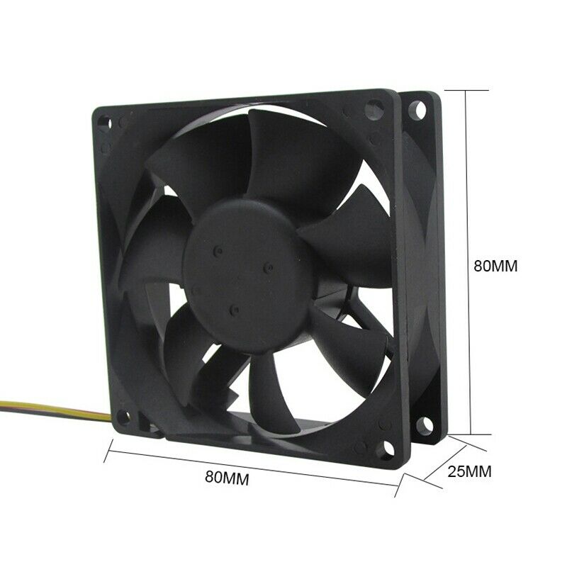 24V 80mm 8cm Cooling Fan 80X80X25 mm 8025 PC Computer Case Fan DIY Router G X5T6