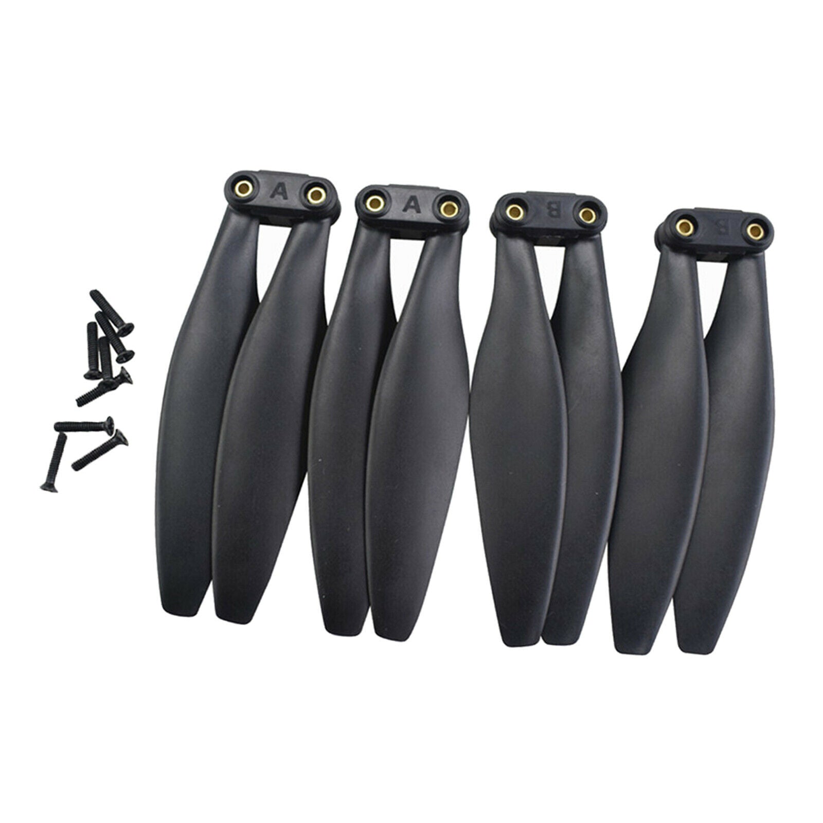 4x Low Noise Black Propellers Blades Paddle Set For HS720 Part Accessories