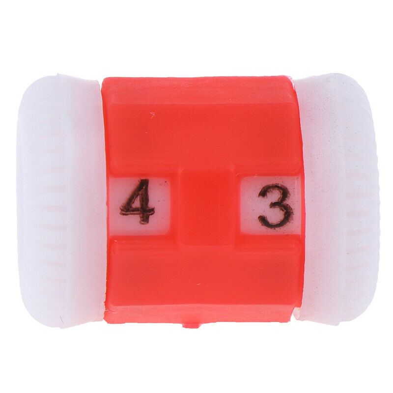 2Red +2Blue Plastic Knitting Needles Row Counter Lines Number Calculator .l8