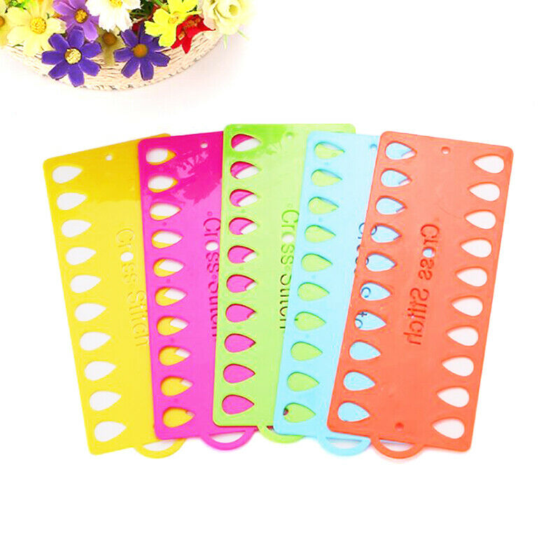 Durable Plastic Cross Stitch Row Line Board Embroidery Thread Yarn Organi.l8