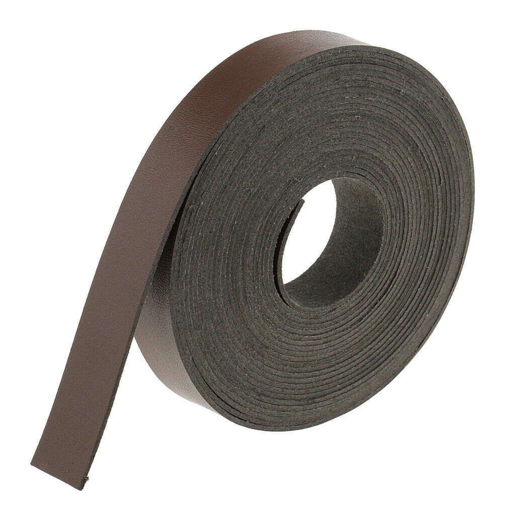 Pack of 2 Multipurpose 5.5Yard PU Leather Strap Strips Belt Leathercraft