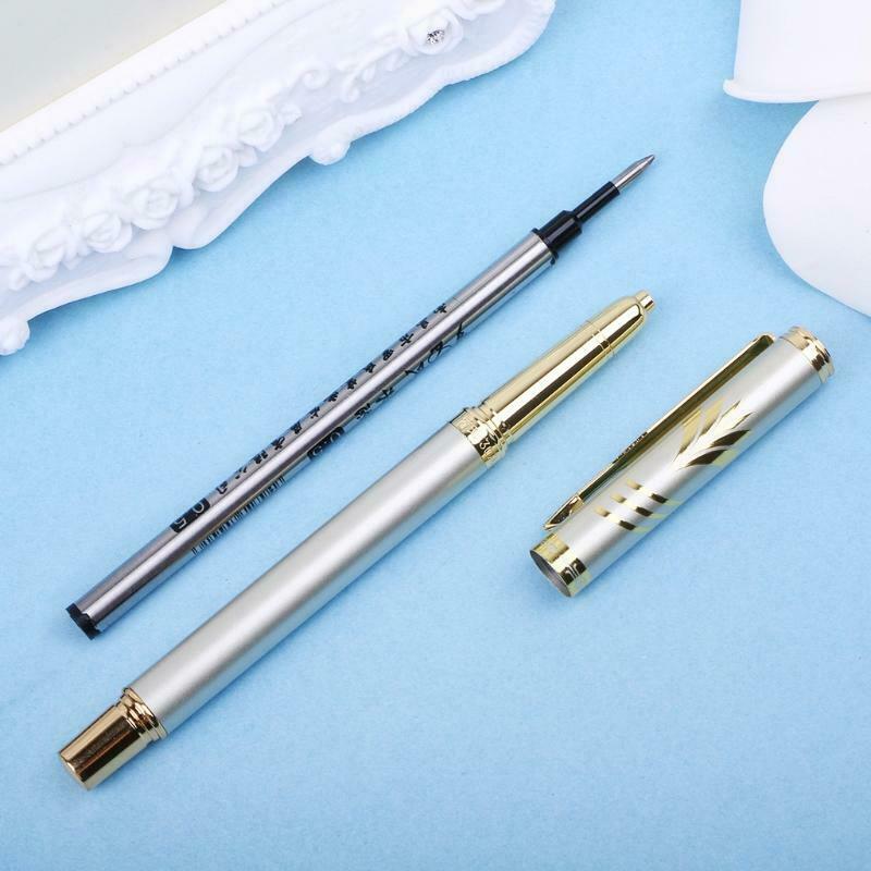 0.5mm Metal Roller Ball Pen Luxury Ballpoint Pens Business Office Supply Write