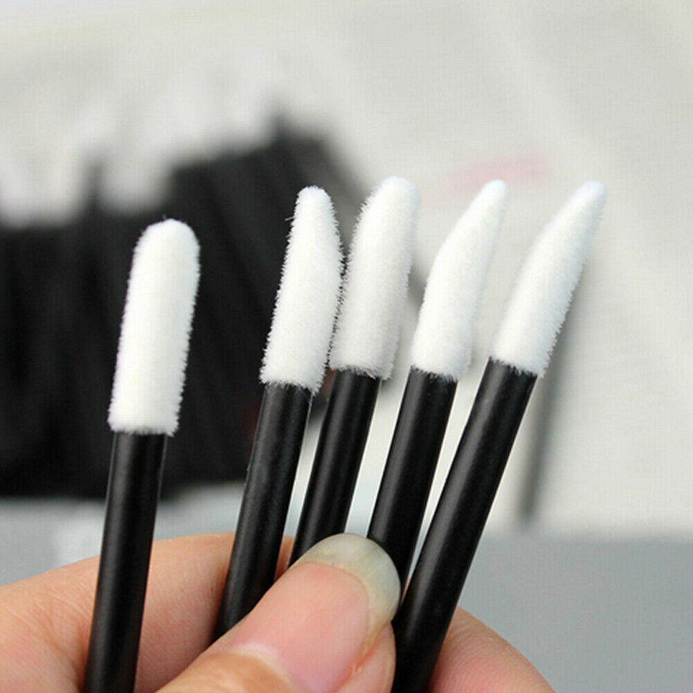 50Pcs Lip Gloss Brush Disposable Wands Lipstick Eyelash Extension Removal Utilit