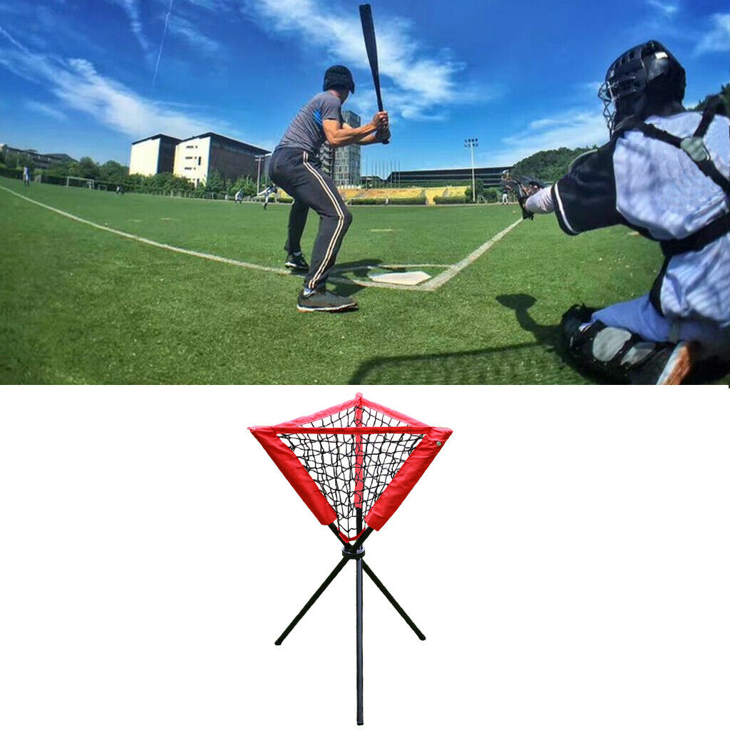 Baseball Softball Tripod Ball Caddy Portable Batting Practice Ball Holder