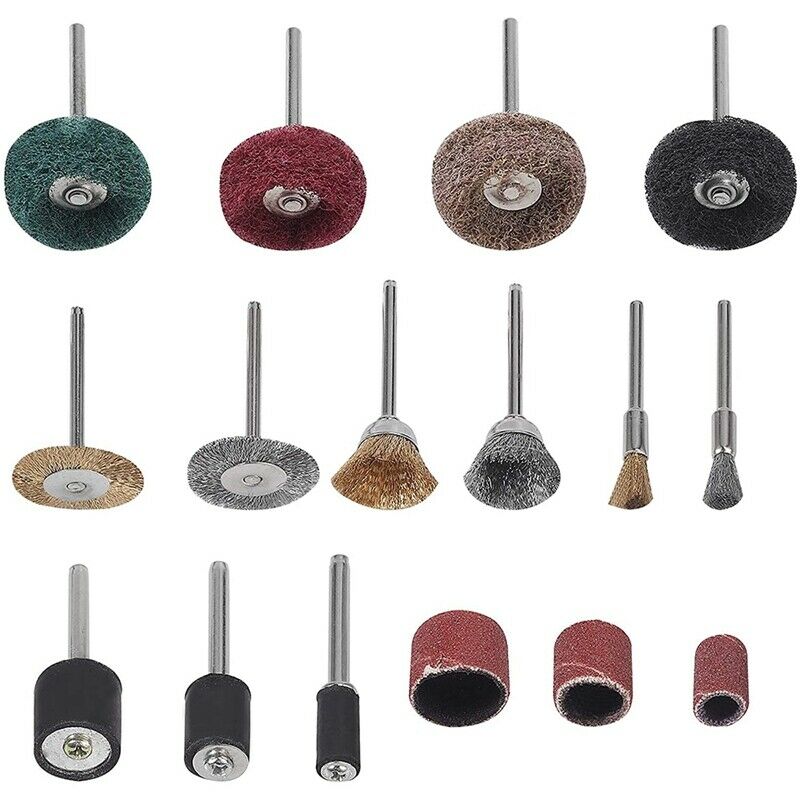 382Pcs Wheel Brush Setfor DIY Production Polishing Sanding Cleaning,Polishing T2