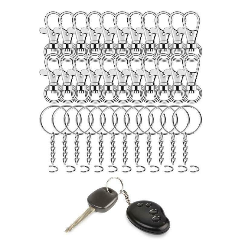 120x Anti-corrosion Alloy Lobster Claw Clasps Lanyard Key Rings DIY Holiday Gift