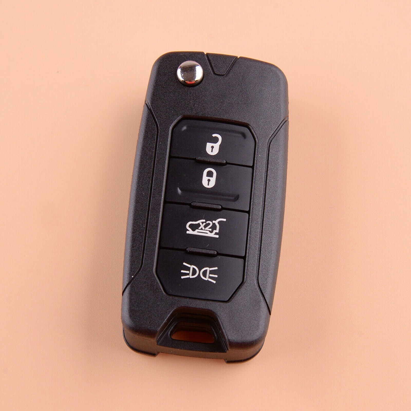 Car Remote Key Case Cover Fob Shell Replacement Fit For Jeep Renegade 2015-2018