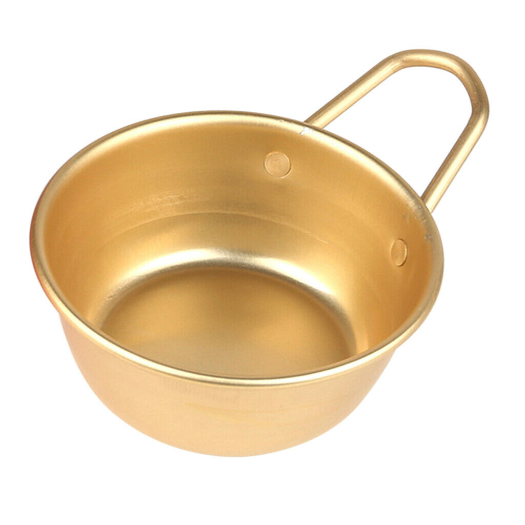 Korean Rice Wine Bowl Aluminum Golden Japanese Soju Cup Mini Bowls Kitchen